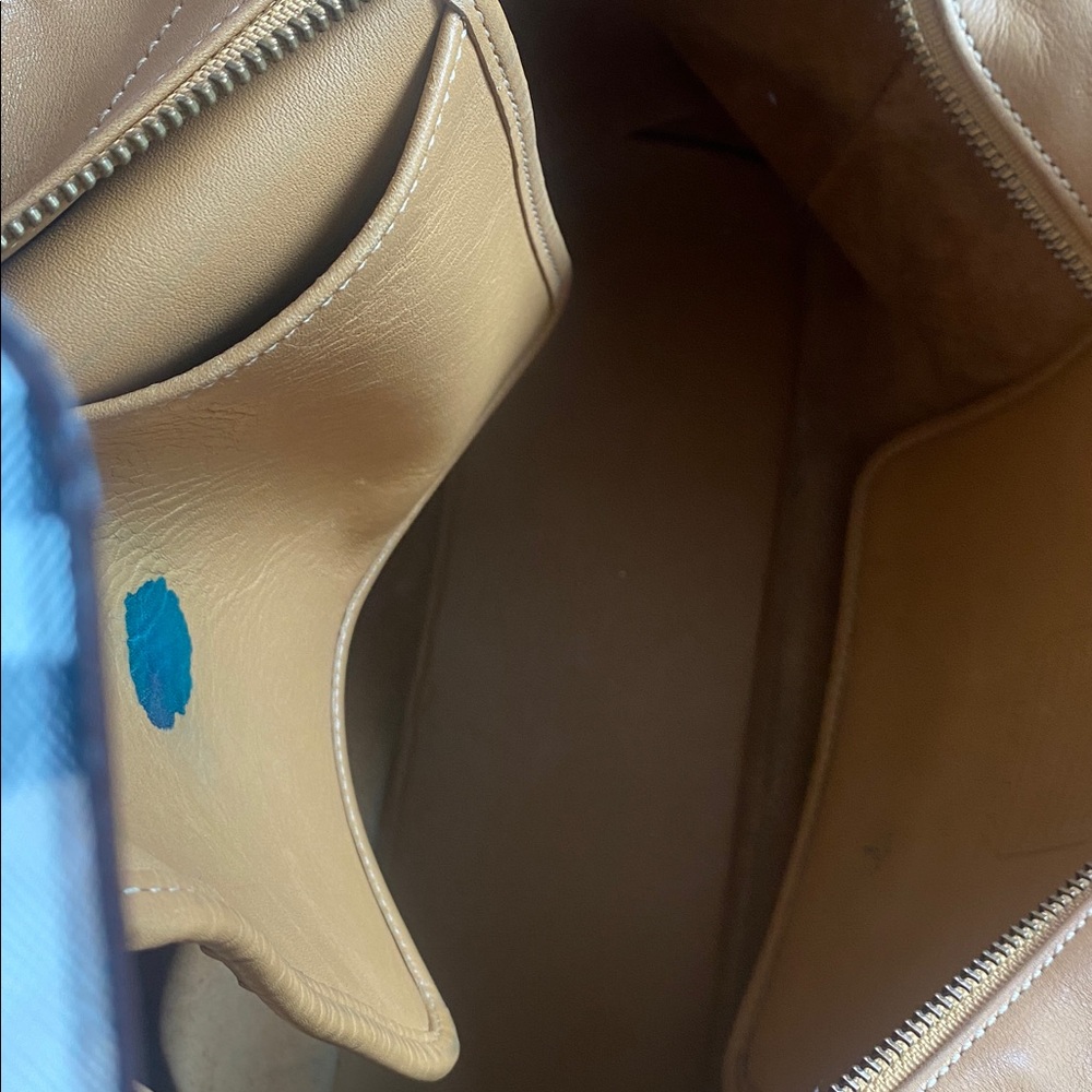 Coach Tan Leather Tote Bag - Picture 10 of 14